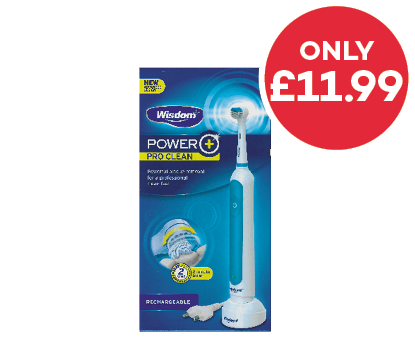 Wisdom Power Pro Clean Toothbrush only £11.99
